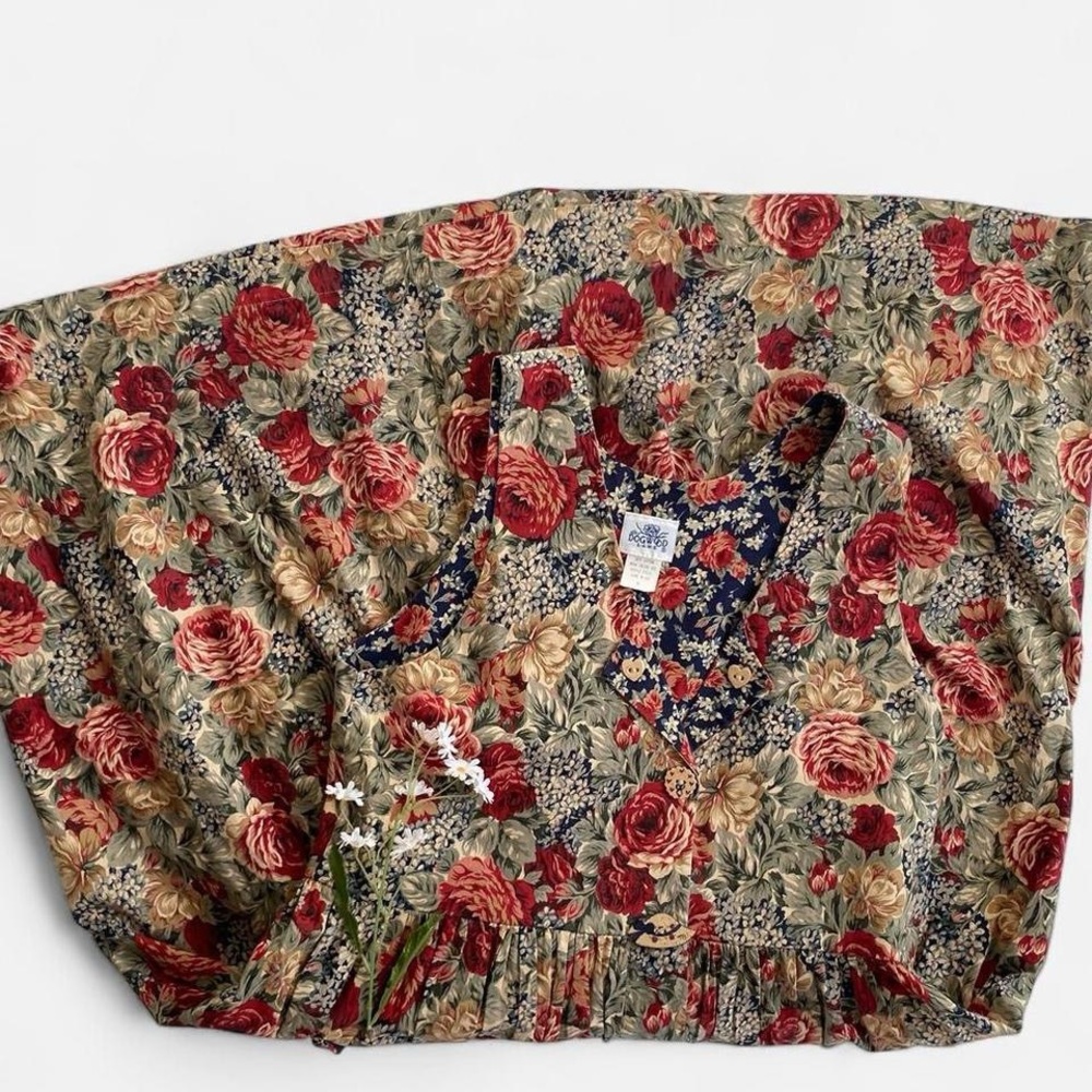 SOLDVintage 90s floral cotton sleeveless dressSOLD